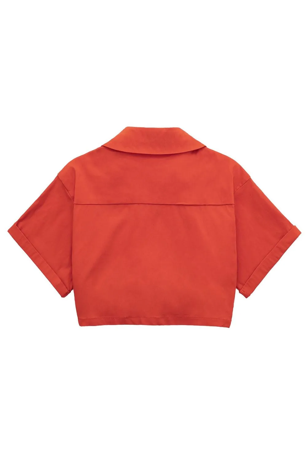 ‘Ruby’ White Elastic Linen Blend Short Shirt sold by Goodnight Macaroon product image thumbnail 5