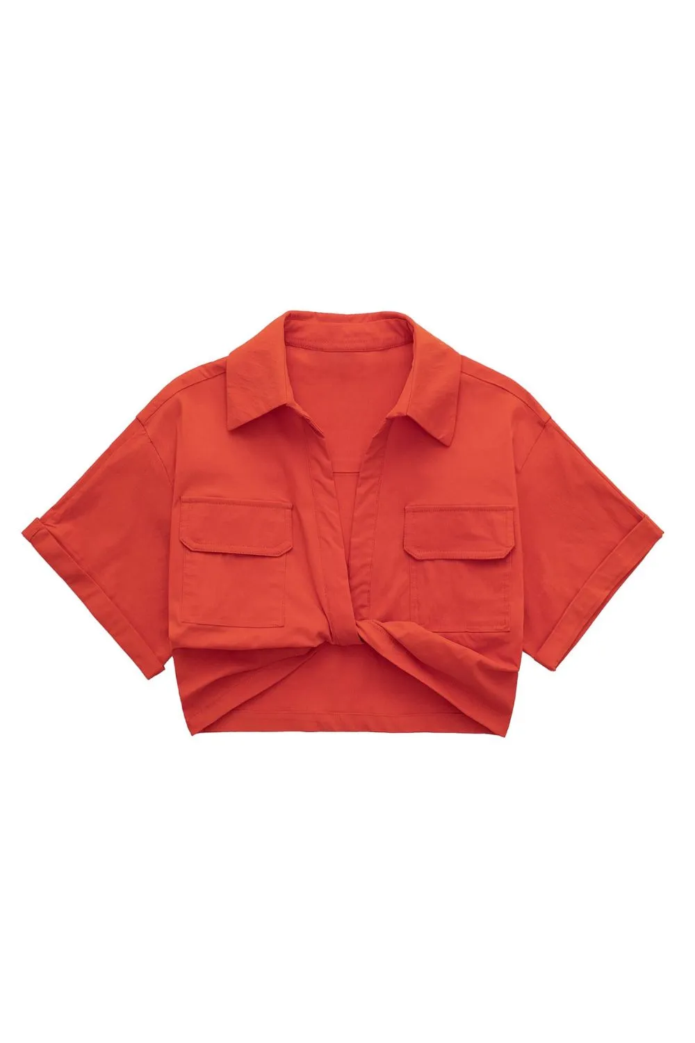 ‘Ruby’ White Elastic Linen Blend Short Shirt sold by Goodnight Macaroon product image thumbnail 4