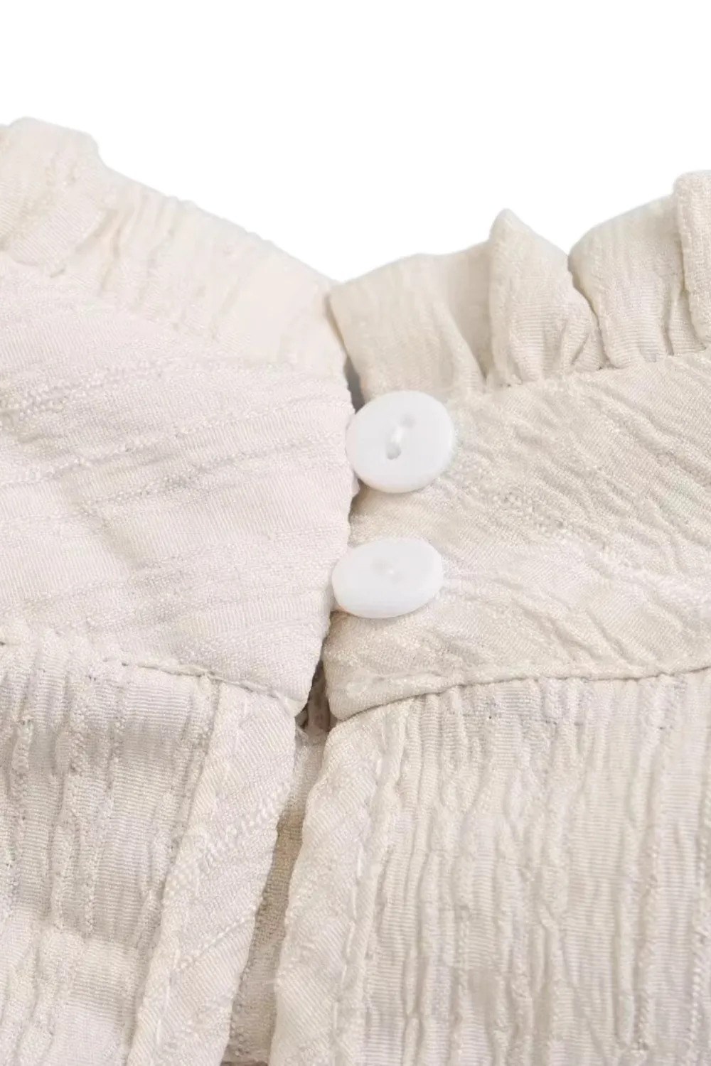 'Phoebe' Crepe Texture Long Sleeved Blouse sold by Goodnight Macaroon product image thumbnail 5