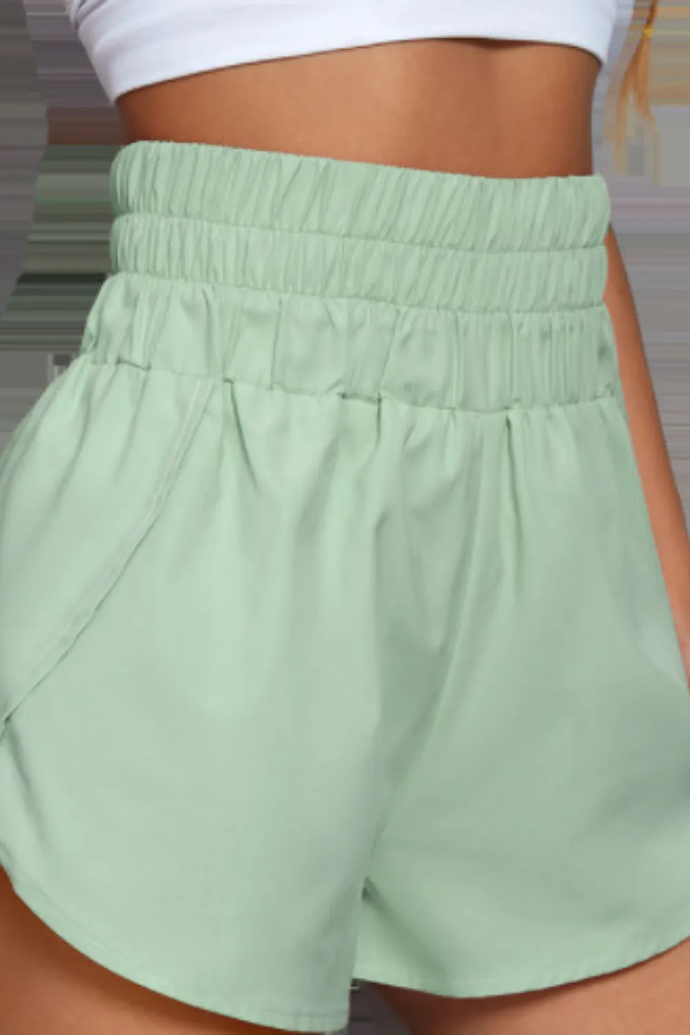 'Celeste' High Waist Elastic Loose Shorts (5 Colors) sold by Goodnight Macaroon product image thumbnail 5