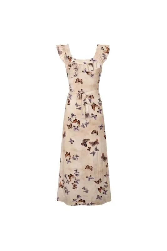 ‘Rosie’ Butterfly Print Casual Sling Dress sold by Goodnight Macaroon
