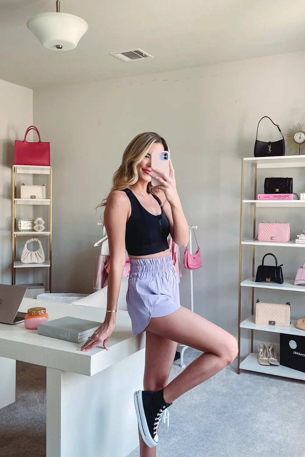 'Celeste' High Waist Elastic Loose Shorts (5 Colors) sold by Goodnight Macaroon product image thumbnail 2