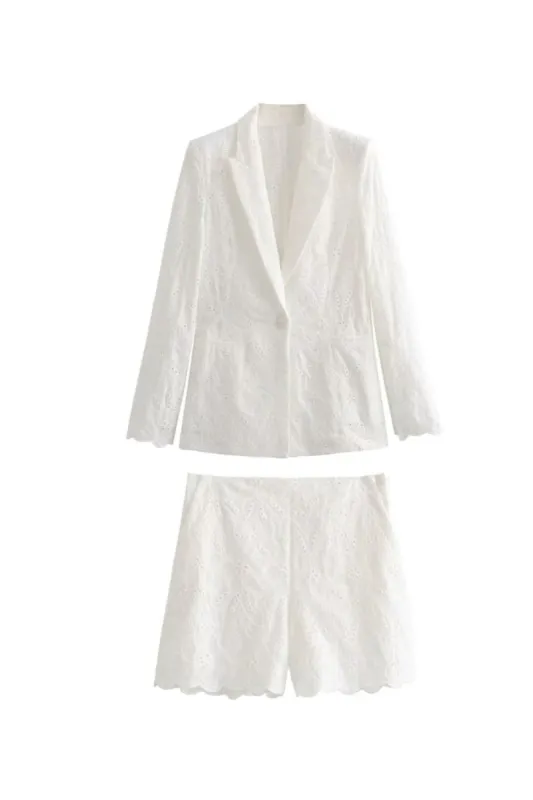 'Scarlett' Embroidered Blazer & Shorts (Sold Separately) sold by Goodnight Macaroon