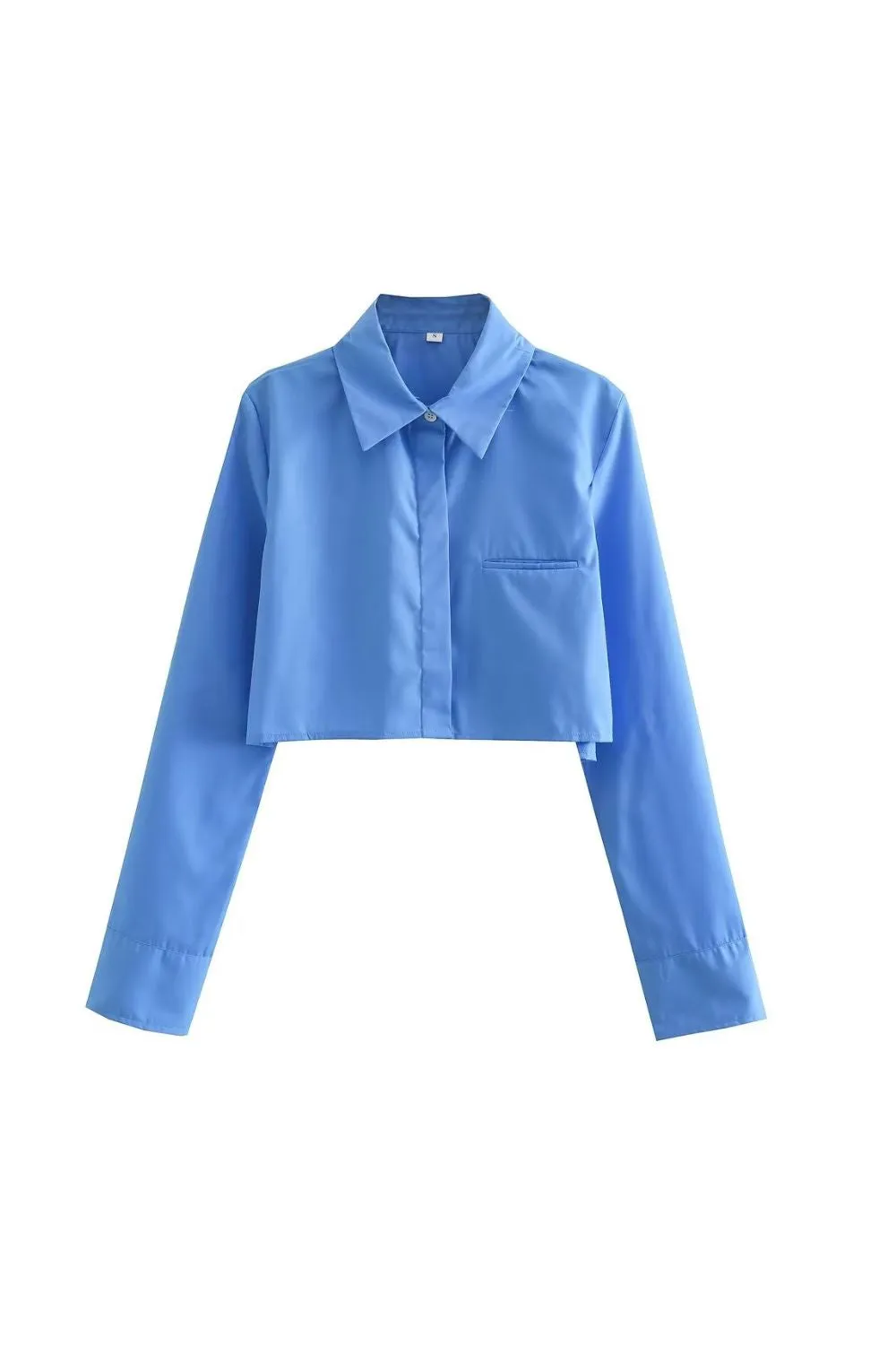 ‘Olga’ Short Collared Long Sleeve Shirt sold by Goodnight Macaroon product image thumbnail 2