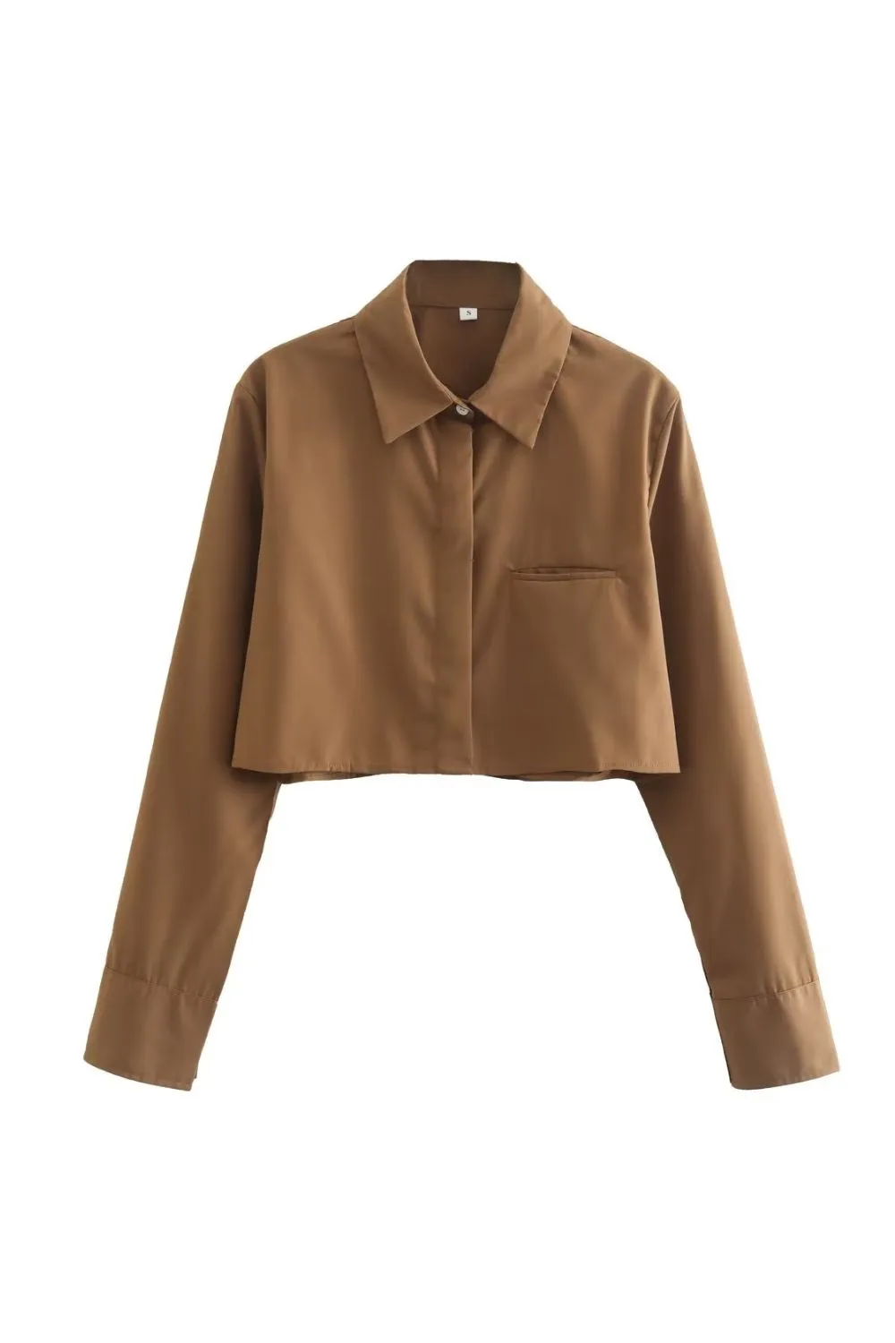 ‘Olga’ Short Collared Long Sleeve Shirt sold by Goodnight Macaroon product image thumbnail 4