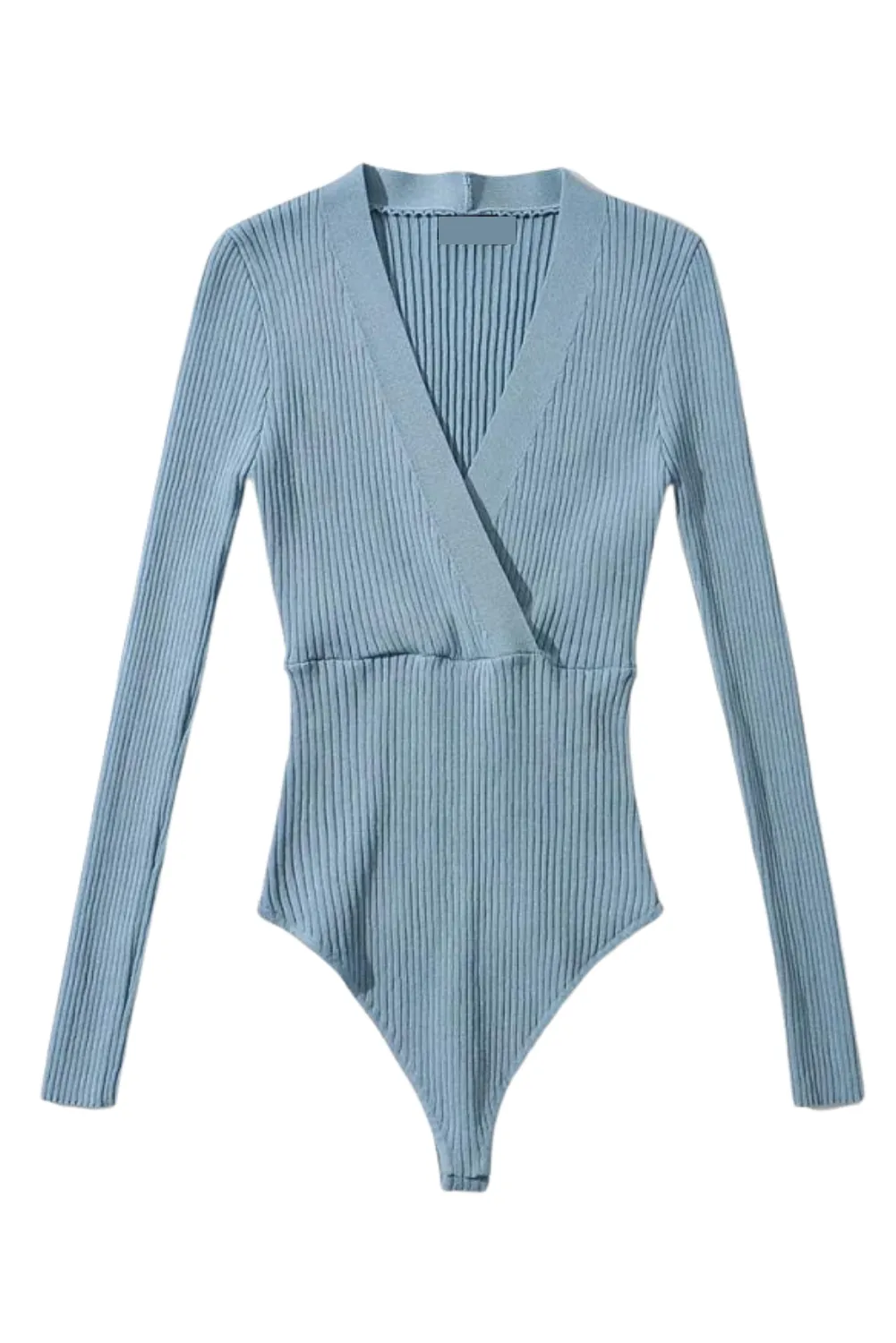 'Lexis' Wrap Ribbed Bodysuit (5 Colors) sold by Goodnight Macaroon product image thumbnail 3