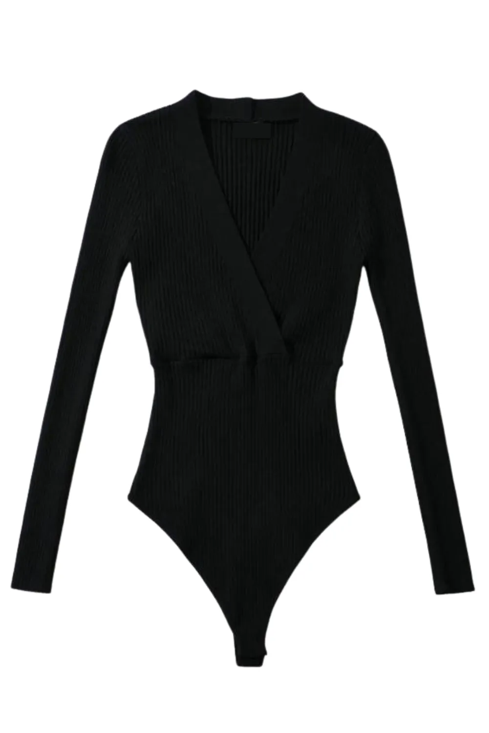 'Lexis' Wrap Ribbed Bodysuit (5 Colors) sold by Goodnight Macaroon product image thumbnail 4