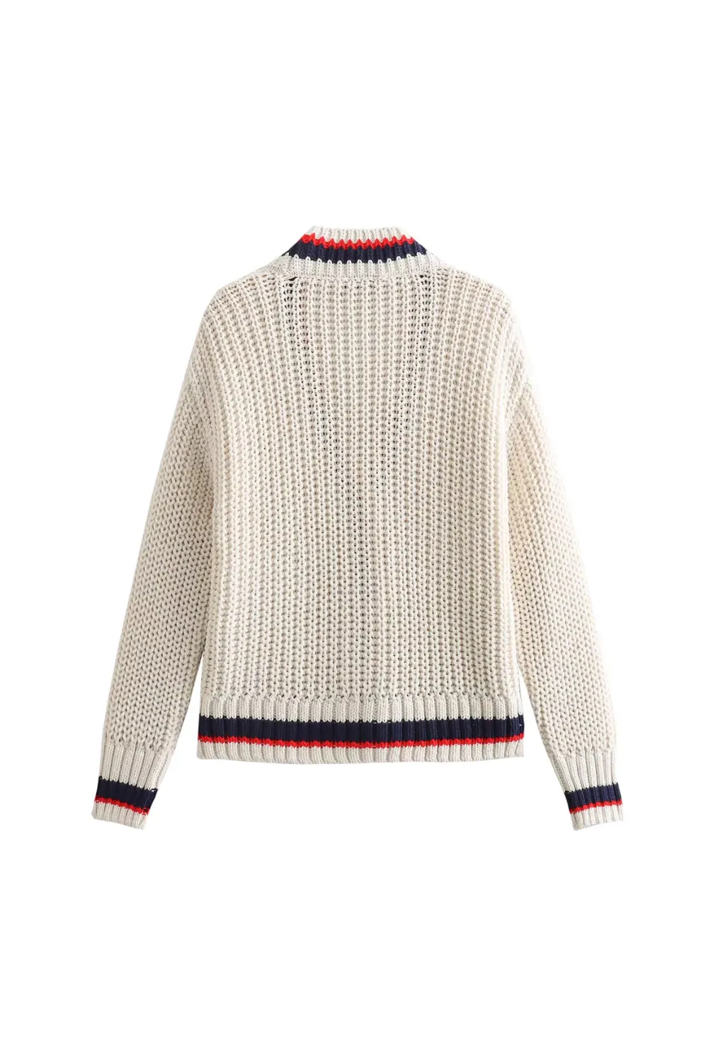 'Patty' Contrast Cable-knit Cardigan sold by Goodnight Macaroon product image thumbnail 2