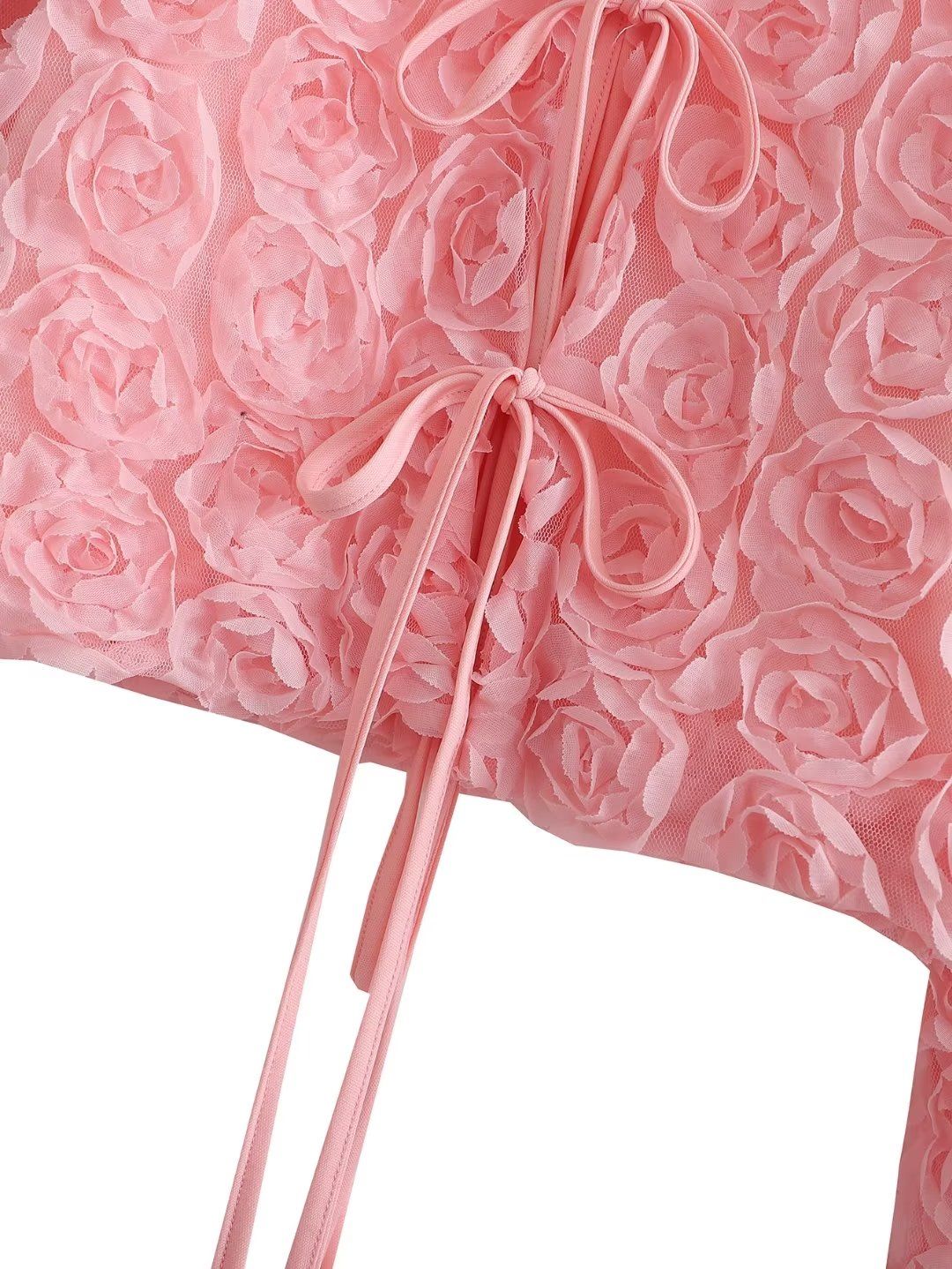 'Camille' Rose Tie-Front Top #170399 sold by Goodnight Macaroon product image thumbnail 6