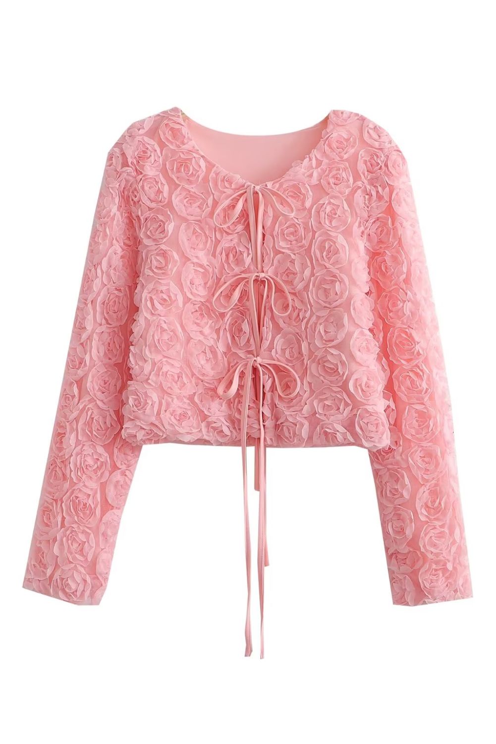 'Camille' Rose Tie-Front Top #170399 sold by Goodnight Macaroon