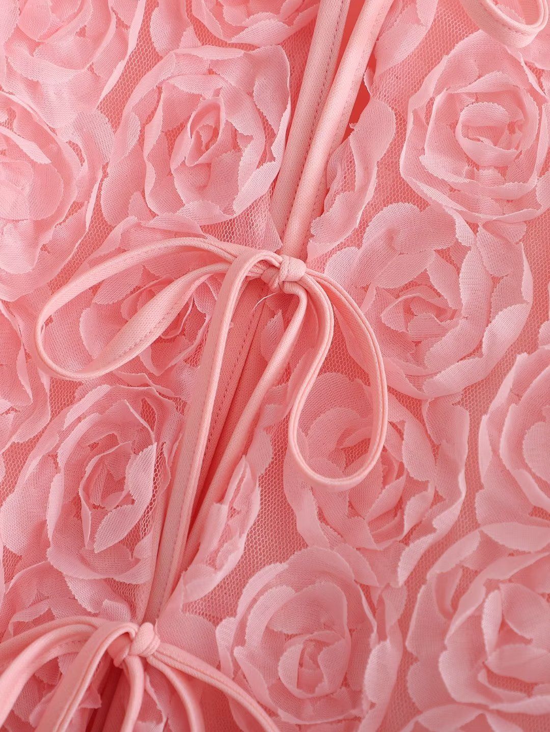 'Camille' Rose Tie-Front Top #170399 sold by Goodnight Macaroon product image thumbnail 5