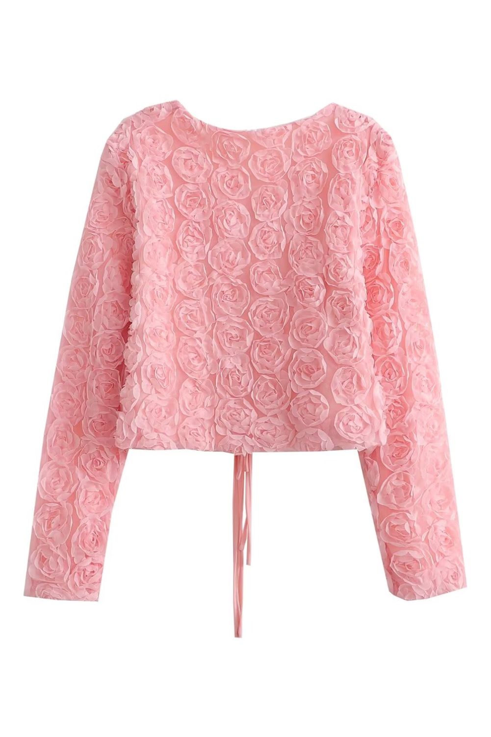 'Camille' Rose Tie-Front Top #170399 sold by Goodnight Macaroon product image thumbnail 2