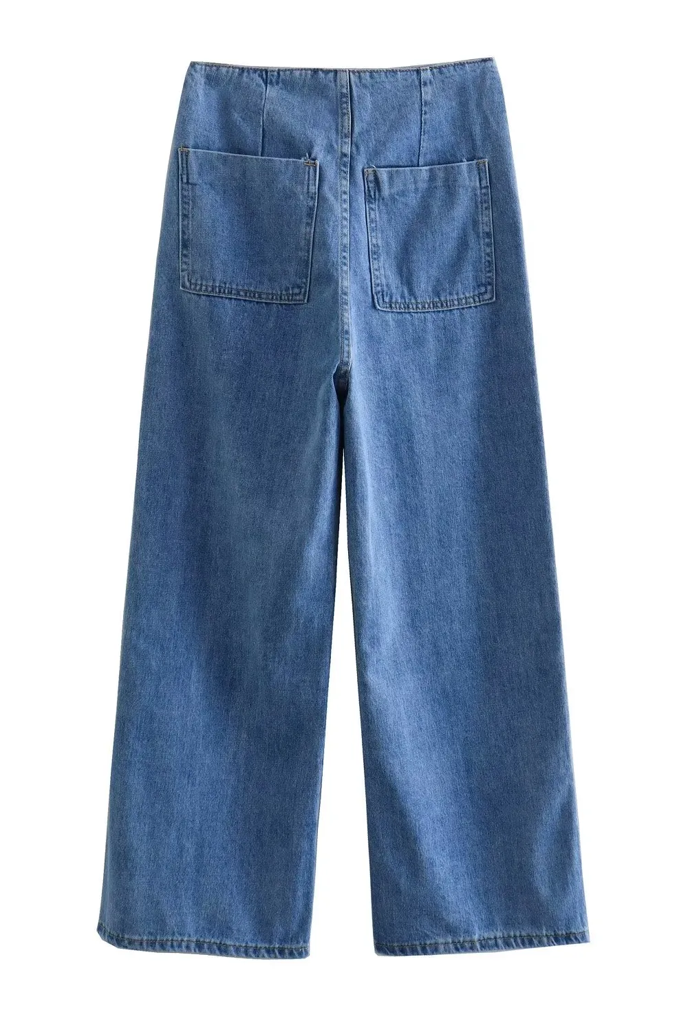 'Nicolette' High-Waist Wide-Leg Jeans (2 Colors) sold by Goodnight Macaroon product image thumbnail 4