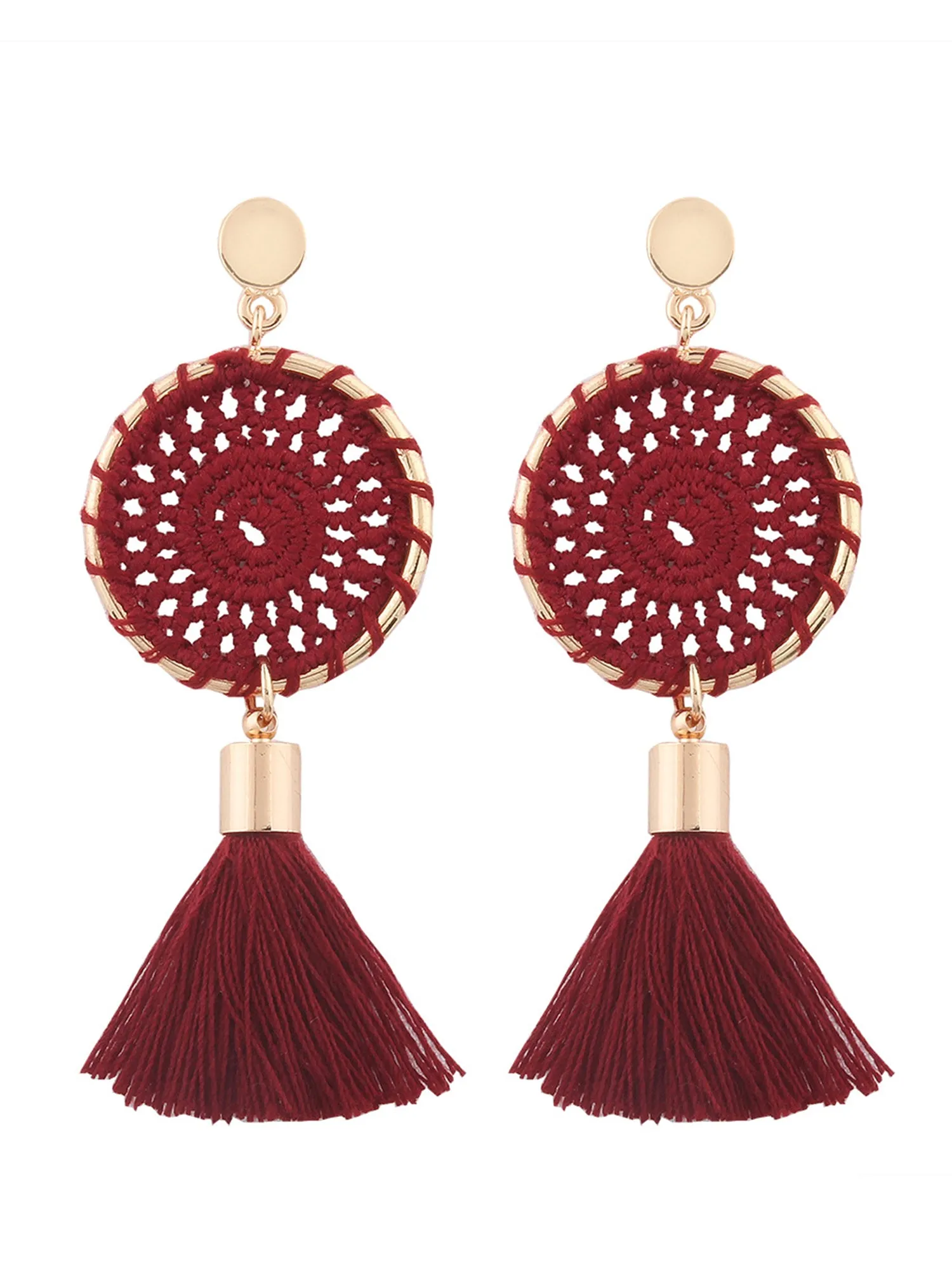 'Esther' Bohemian Tassel Earrings (5 Colors) sold by Goodnight Macaroon product image thumbnail 4