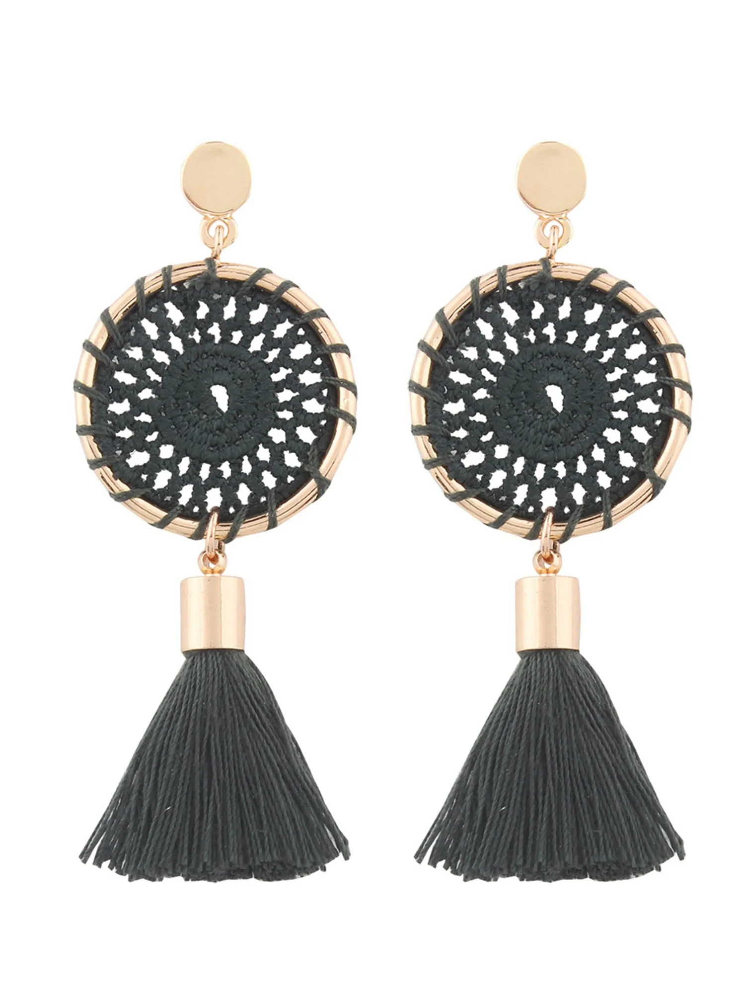 'Esther' Bohemian Tassel Earrings (5 Colors) sold by Goodnight Macaroon product image thumbnail 3