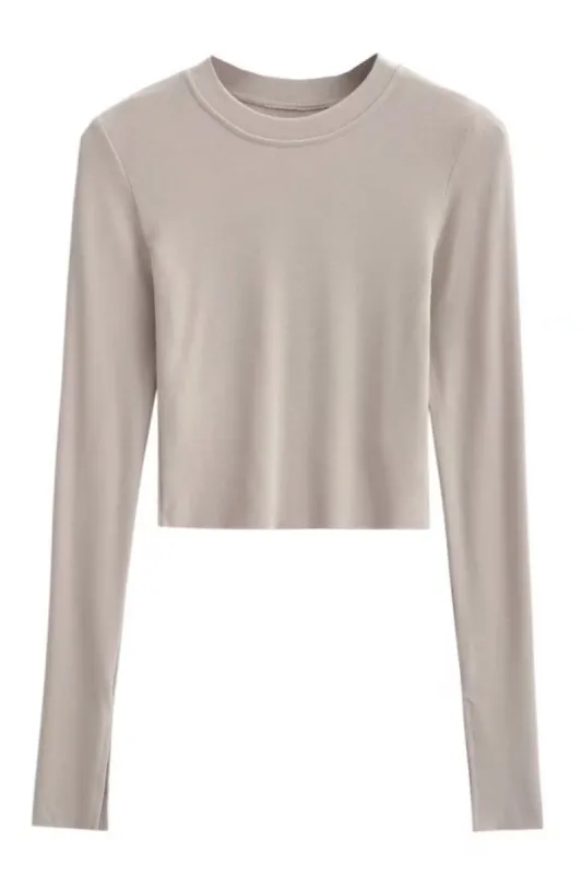 Crew Neck Long Sleeve T Shirt #161823 sold by Goodnight Macaroon