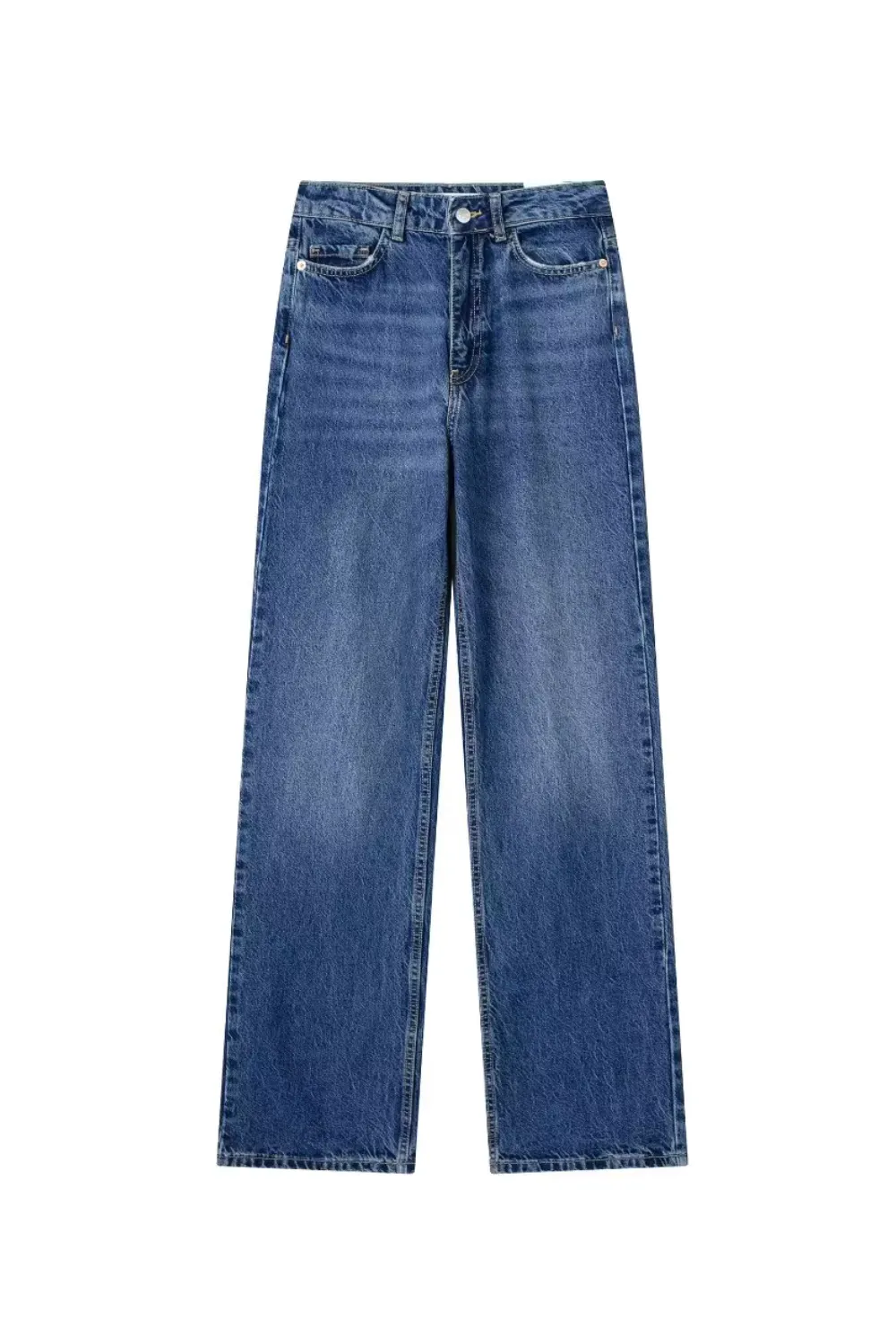 'Isabelle' High-waisted Straight Denim Jeans (2 Colors) sold by Goodnight Macaroon