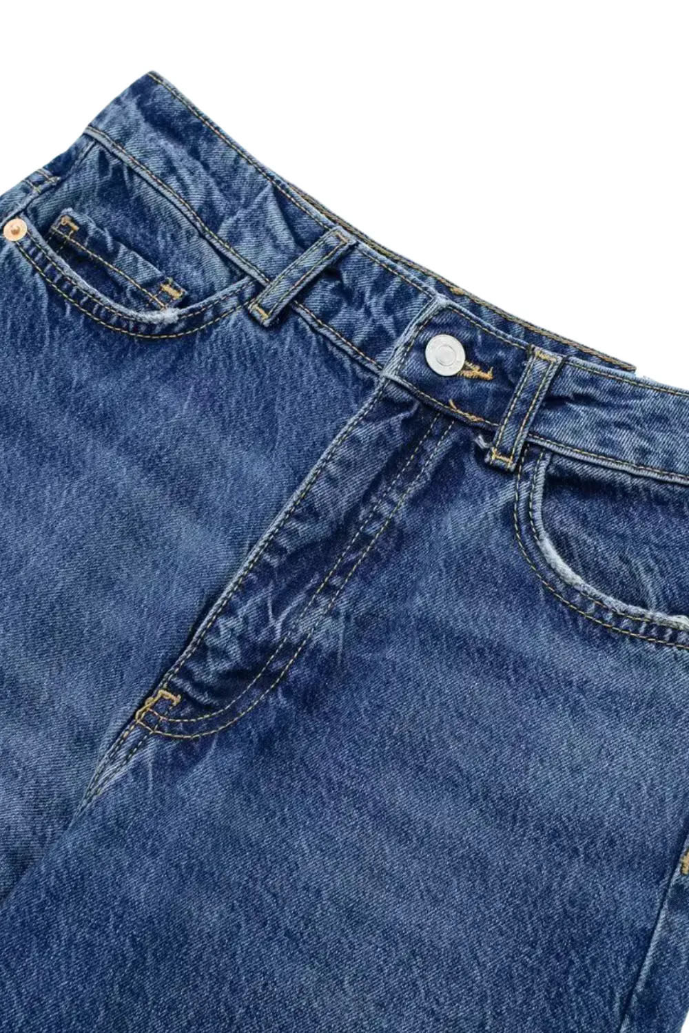 'Isabelle' High-waisted Straight Denim Jeans (2 Colors) sold by Goodnight Macaroon product image thumbnail 5