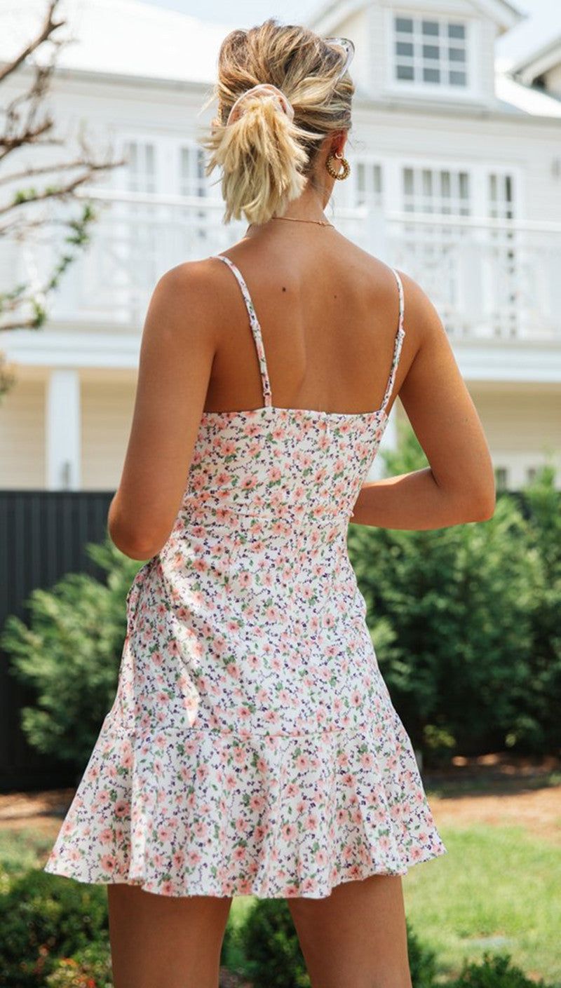 Floral Cutout Backless Dress #164523 sold by Goodnight Macaroon product image thumbnail 2