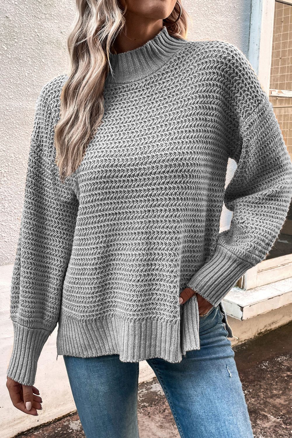 'Brielle' Crew Neck Pullover Sweater (6 COLORS) sold by Goodnight Macaroon product image thumbnail 5