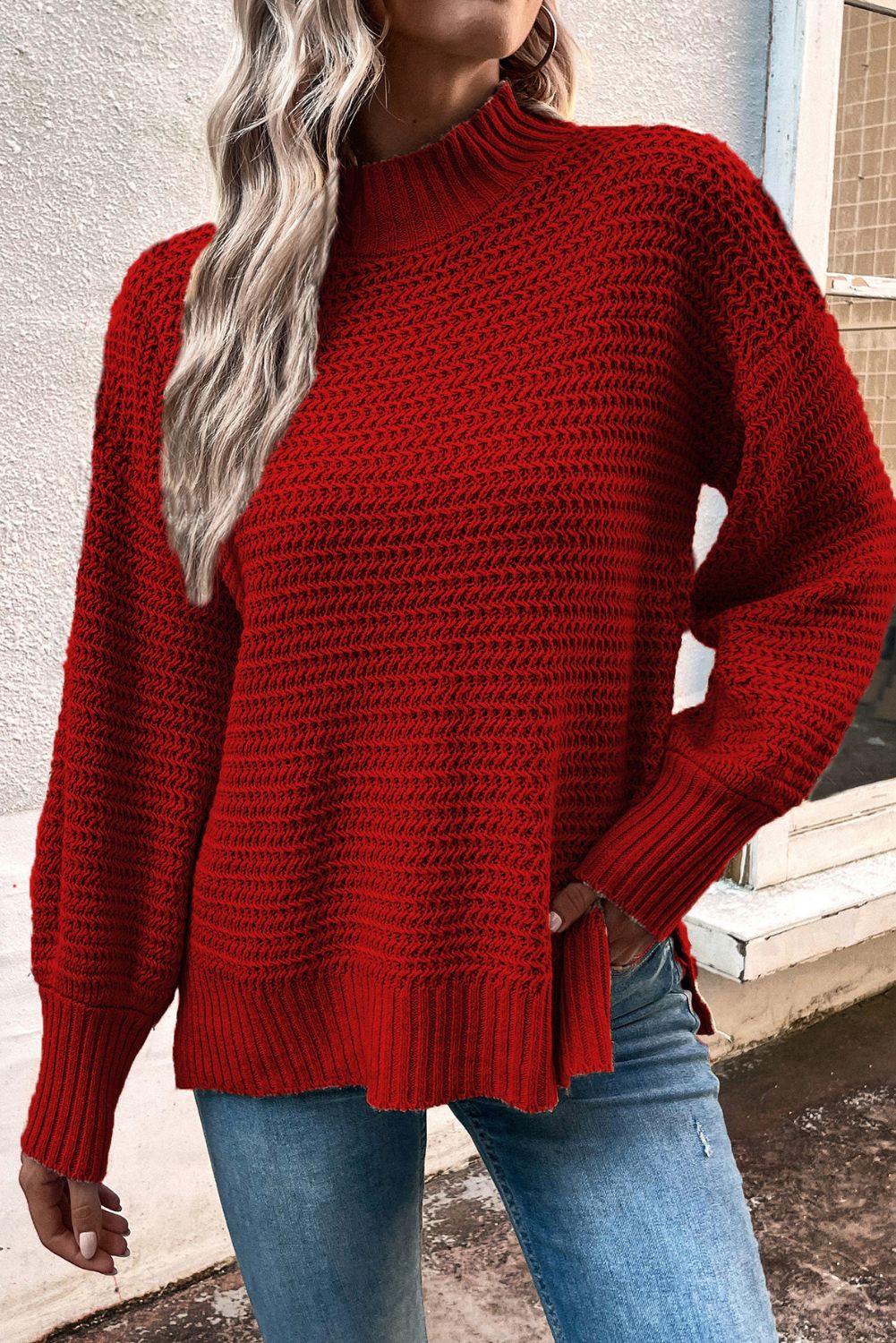 'Brielle' Crew Neck Pullover Sweater (6 COLORS) sold by Goodnight Macaroon product image thumbnail 4