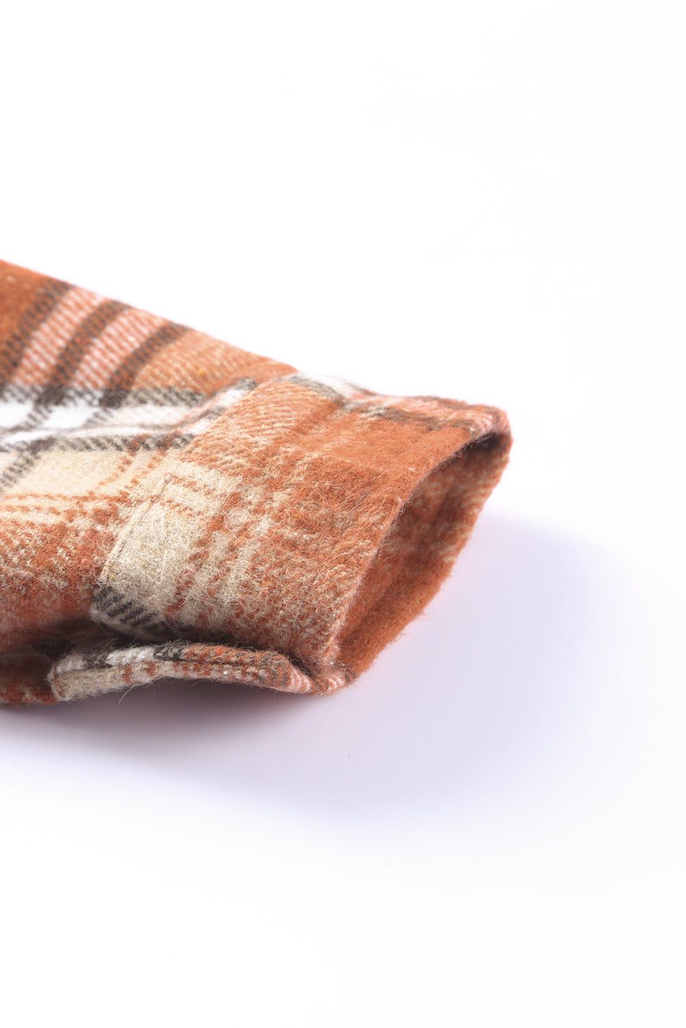 'Winona' Plaid Drop Shoulder Side Slit Shirt Dress sold by Goodnight Macaroon product image thumbnail 8