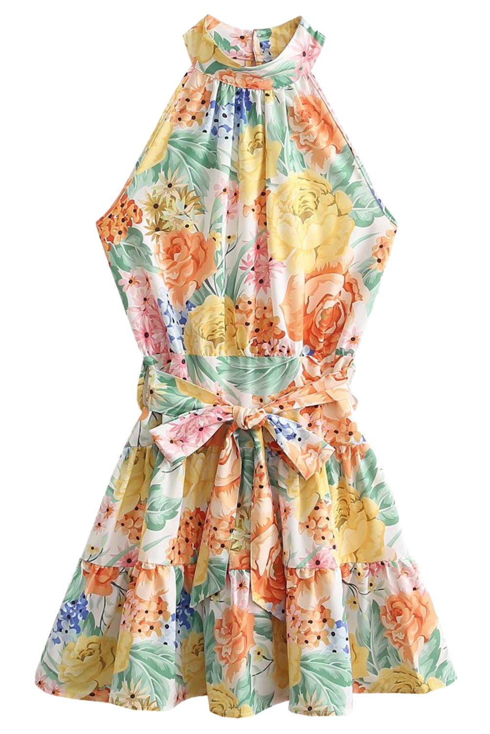 'Isabella' Sleeveless Floral Printed Dress sold by Goodnight Macaroon