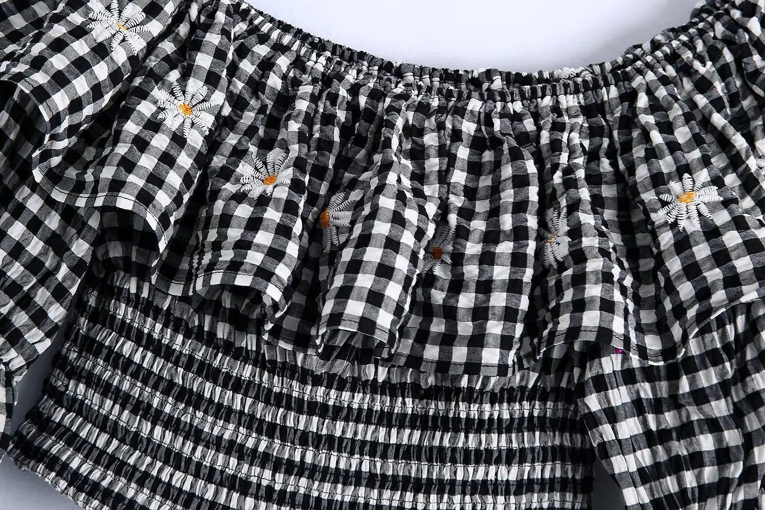 Gingham Crop Top #160136 sold by Goodnight Macaroon product image thumbnail 3