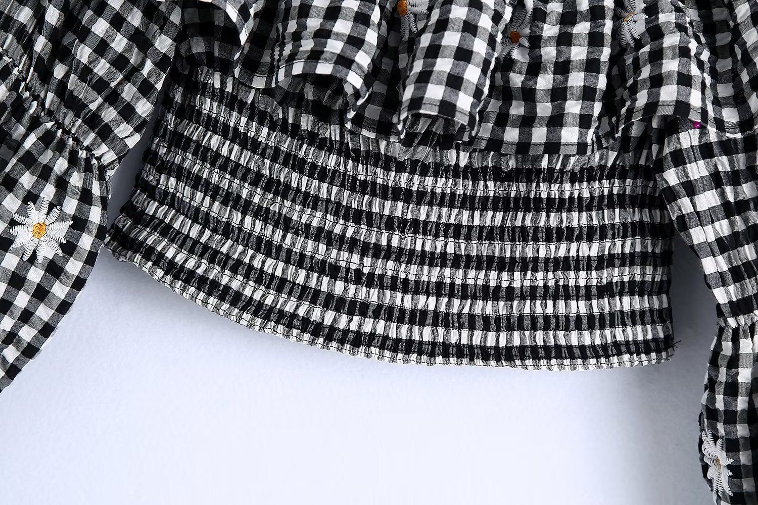 Gingham Crop Top #160136 sold by Goodnight Macaroon product image thumbnail 4