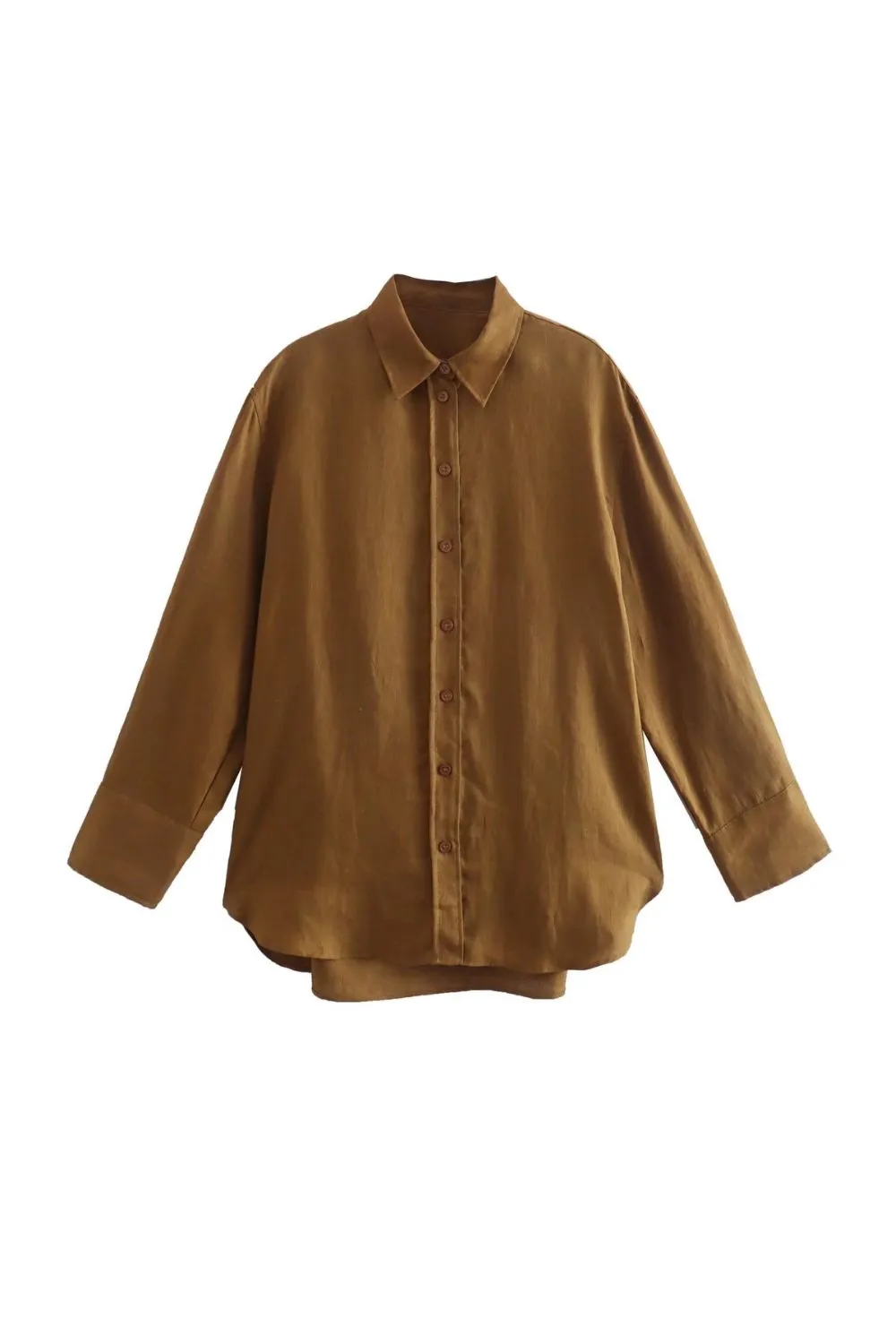 ‘Alyona’ Long-sleeved Button-up Shirt (3 Colors) sold by Goodnight Macaroon