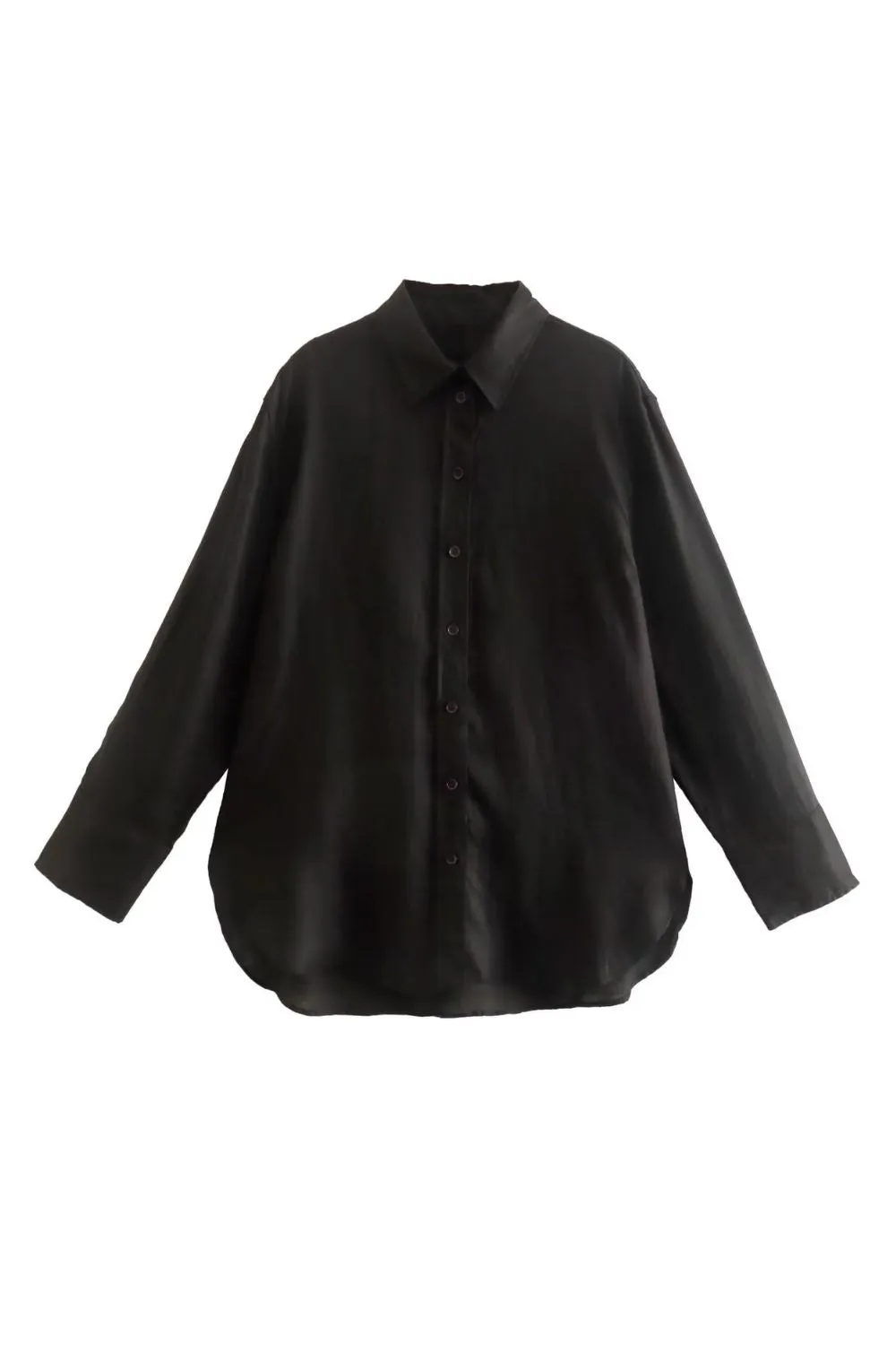 ‘Alyona’ Long-sleeved Button-up Shirt (3 Colors) sold by Goodnight Macaroon product image thumbnail 5
