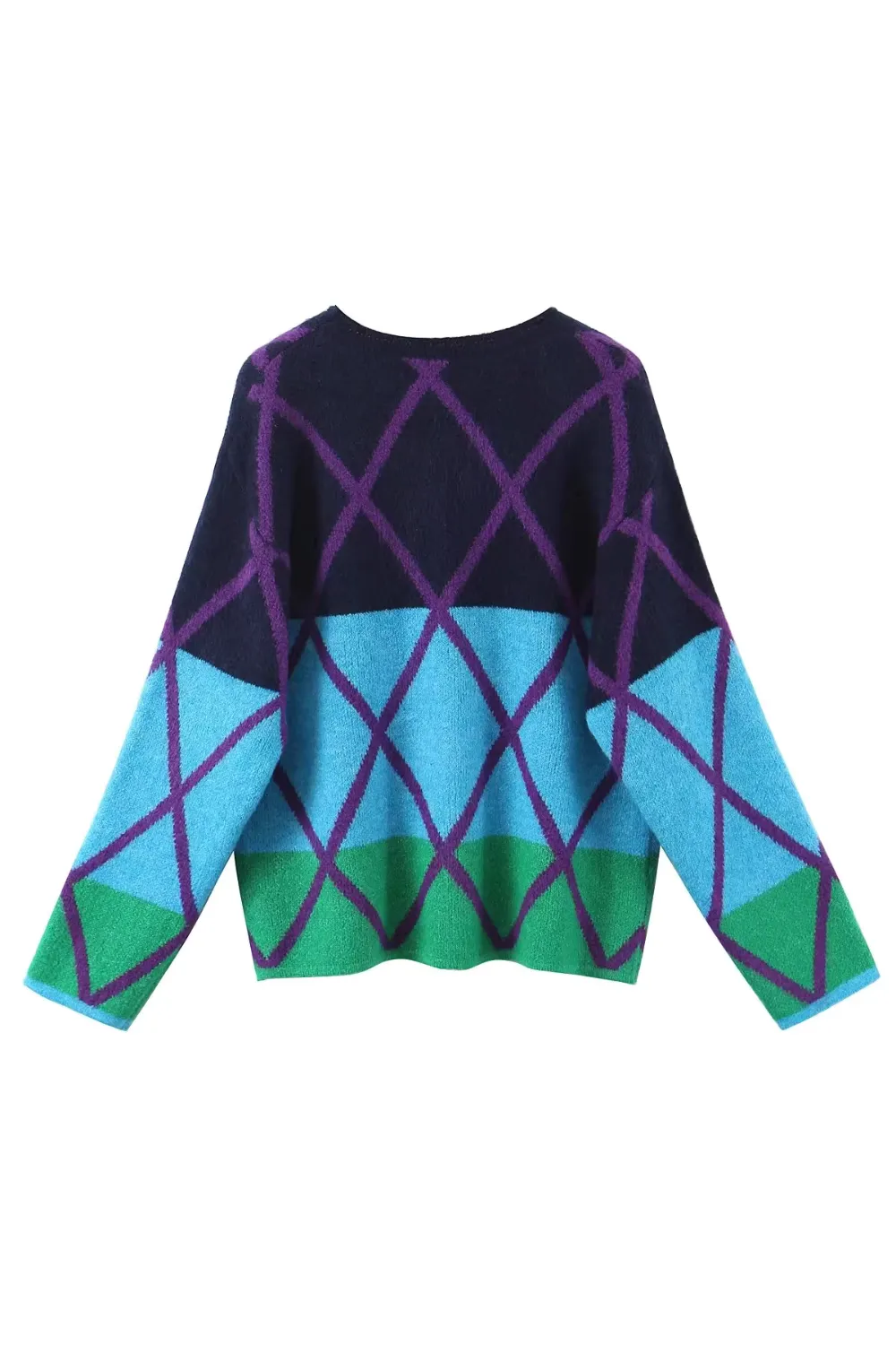 'Victoria' Multicolor Knitted Pullover Sweater sold by Goodnight Macaroon product image thumbnail 3