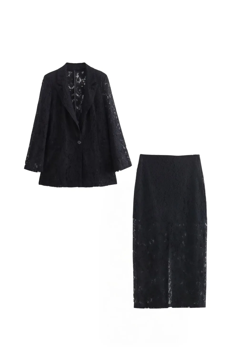 'Valentina' Lace Blazer & Skirt Set (Sold Separately) sold by Goodnight Macaroon