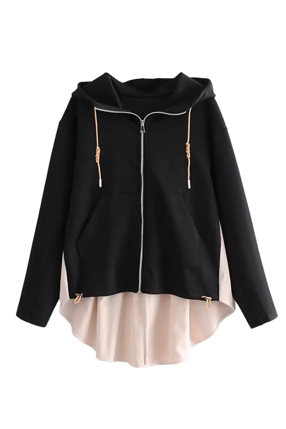 'Liza' Hooded Full-Zip Sweater sold by Goodnight Macaroon