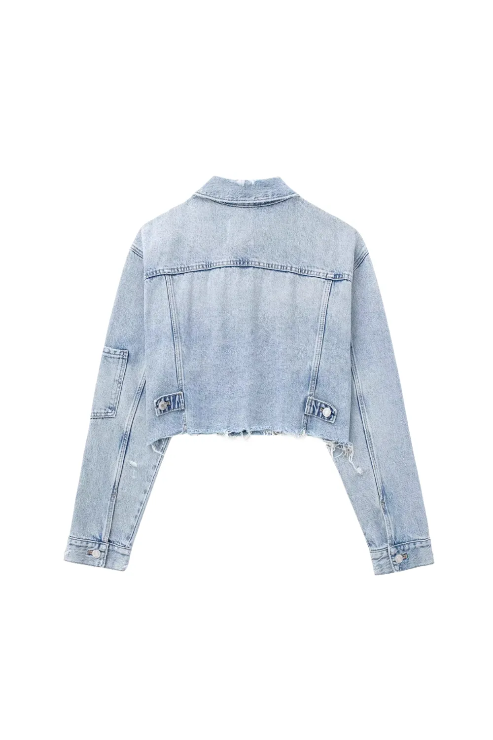 'Kelsey' Denim Short Jacket sold by Goodnight Macaroon product image thumbnail 2