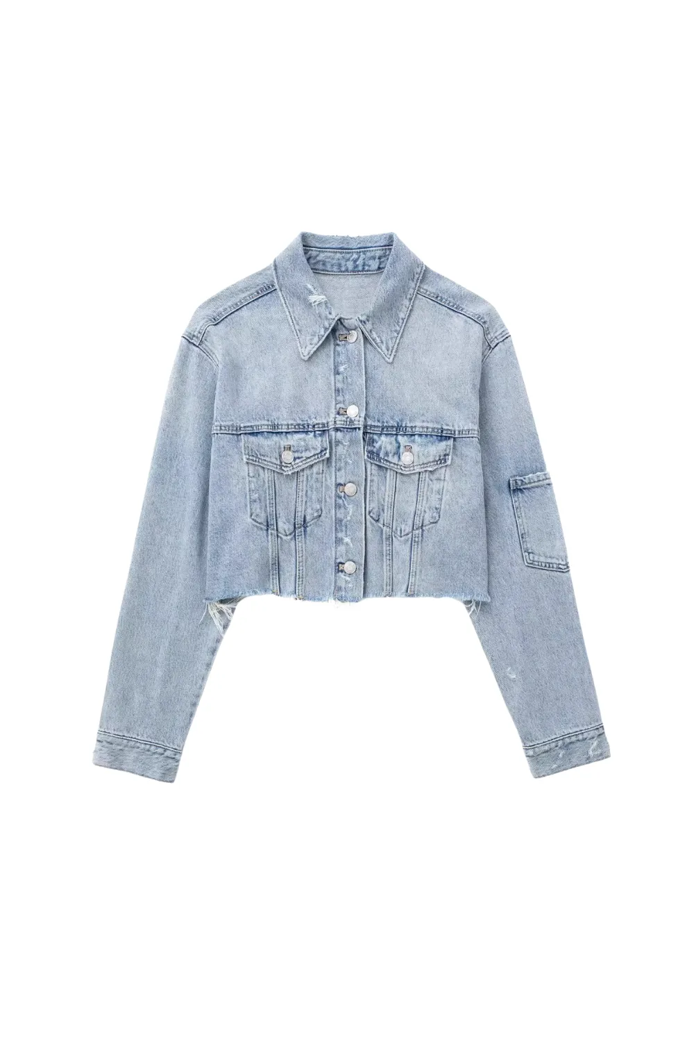 'Kelsey' Denim Short Jacket sold by Goodnight Macaroon