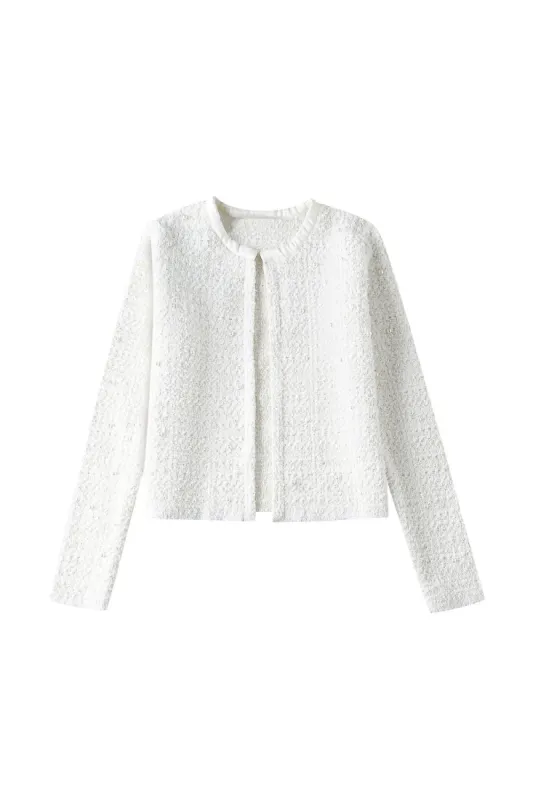 'Adam' Embellished Pearl Knit Cardigan sold by Goodnight Macaroon