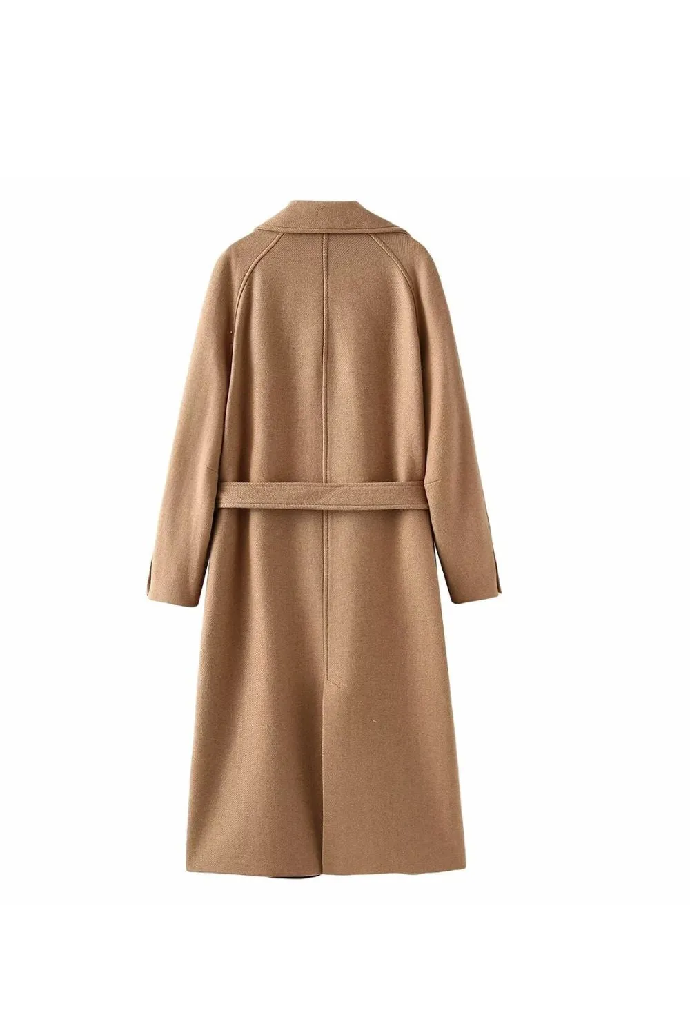 'Jade' Belted Woolen Trench Coat sold by Goodnight Macaroon product image thumbnail 3