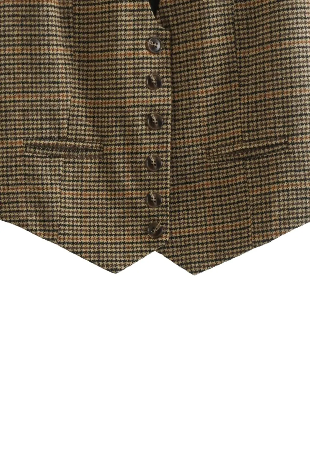 ‘ Kevin’ V-Neck Houndstooth Sleeveless Vest sold by Goodnight Macaroon product image thumbnail 4