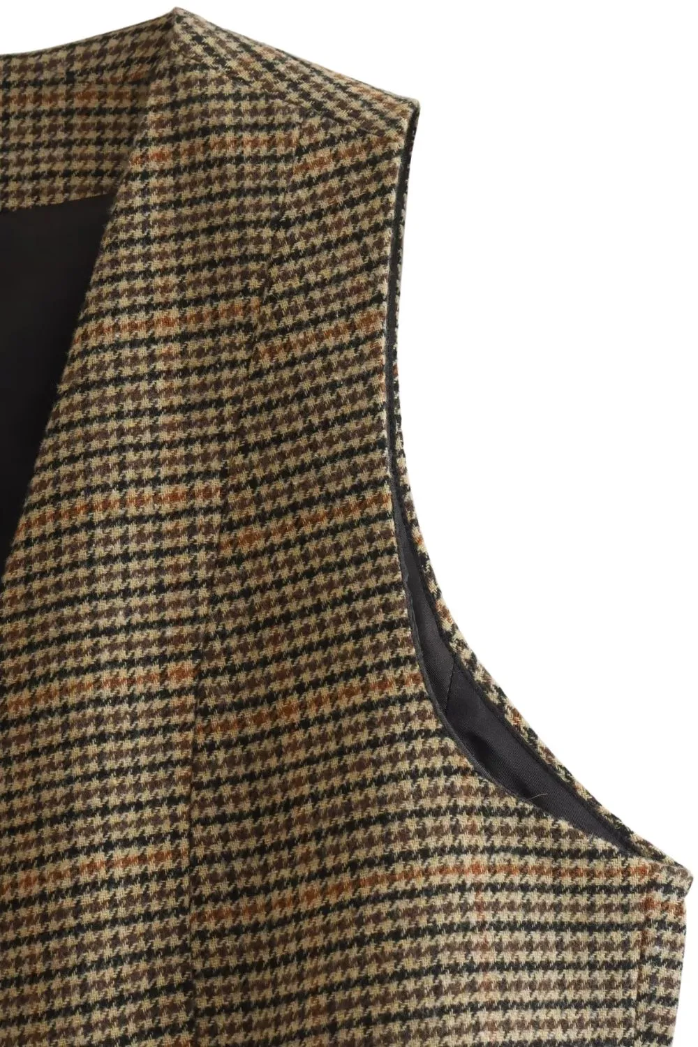 ‘ Kevin’ V-Neck Houndstooth Sleeveless Vest sold by Goodnight Macaroon product image thumbnail 5