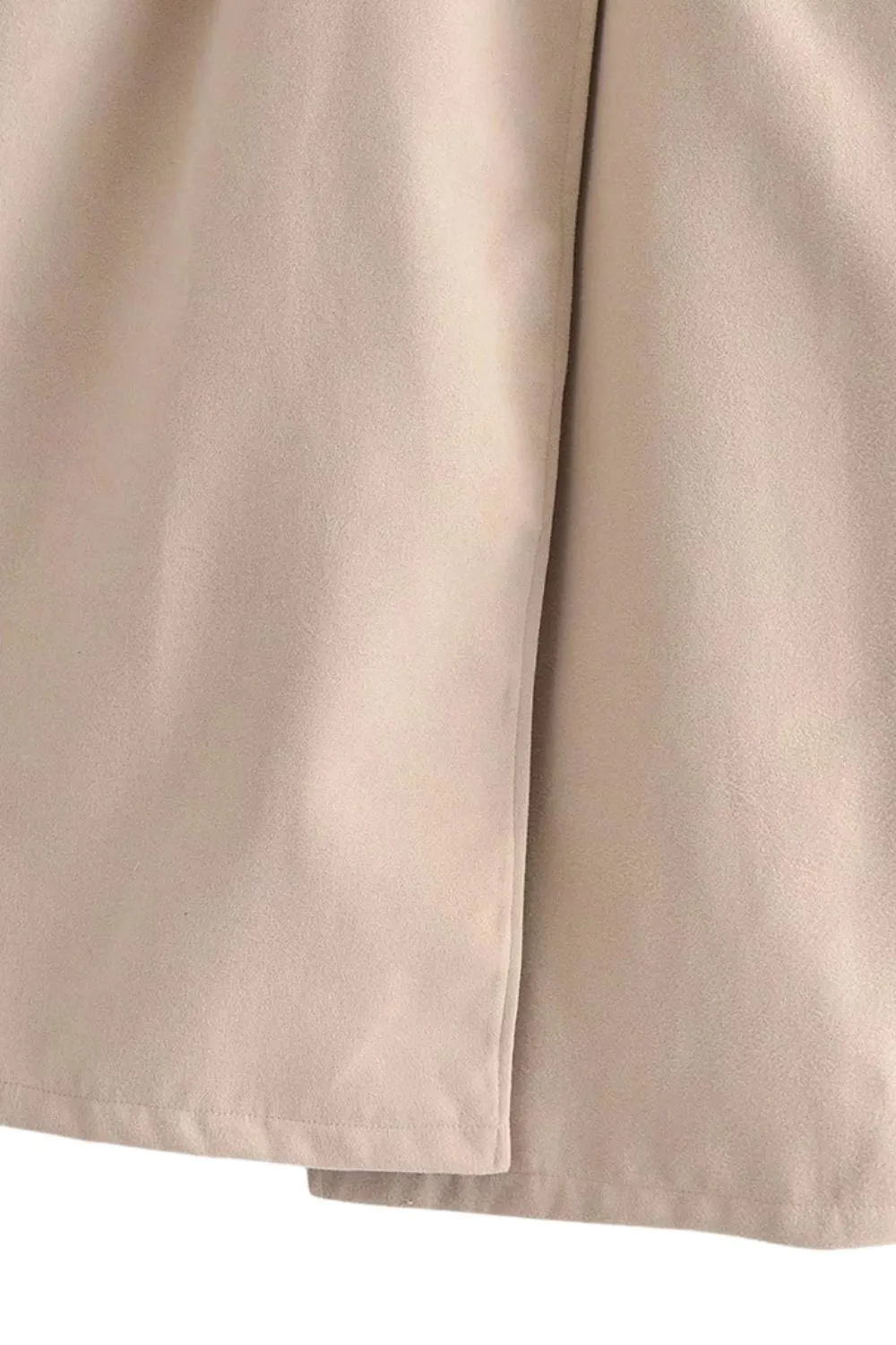 ‘ Aaron’ Collared Belted Wool Coat with Tied Waist sold by Goodnight Macaroon product image thumbnail 4