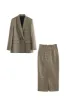 ' Brandon ' Plaid Double-Breasted Suit Jacket & Straight Skirt sold by Goodnight Macaroon