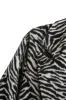 ' Jason' Zebra Print Mid-Length Wool Coat sold by Goodnight Macaroon