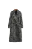 ' Jason' Zebra Print Mid-Length Wool Coat sold by Goodnight Macaroon
