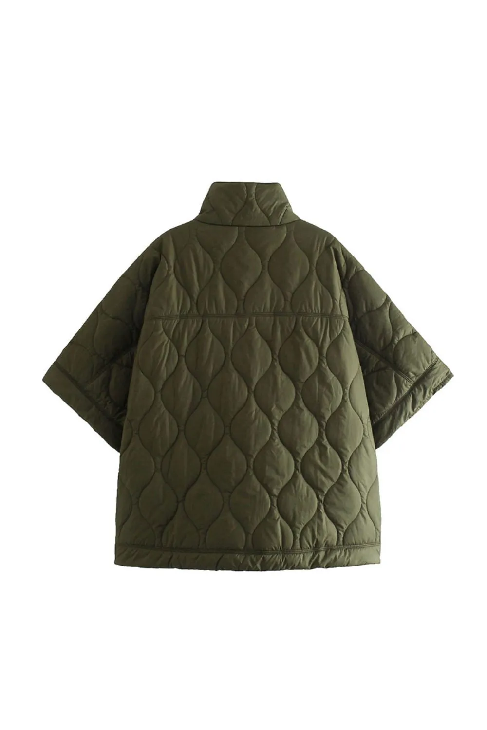 ' Kevin' Cape-Style Cotton Half-Sleeve Jacket sold by Goodnight Macaroon product image thumbnail 2