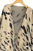 ‘ Gabriel’ Leopard Print Jacquard Mid-Length Knitted Coat sold by Goodnight Macaroon