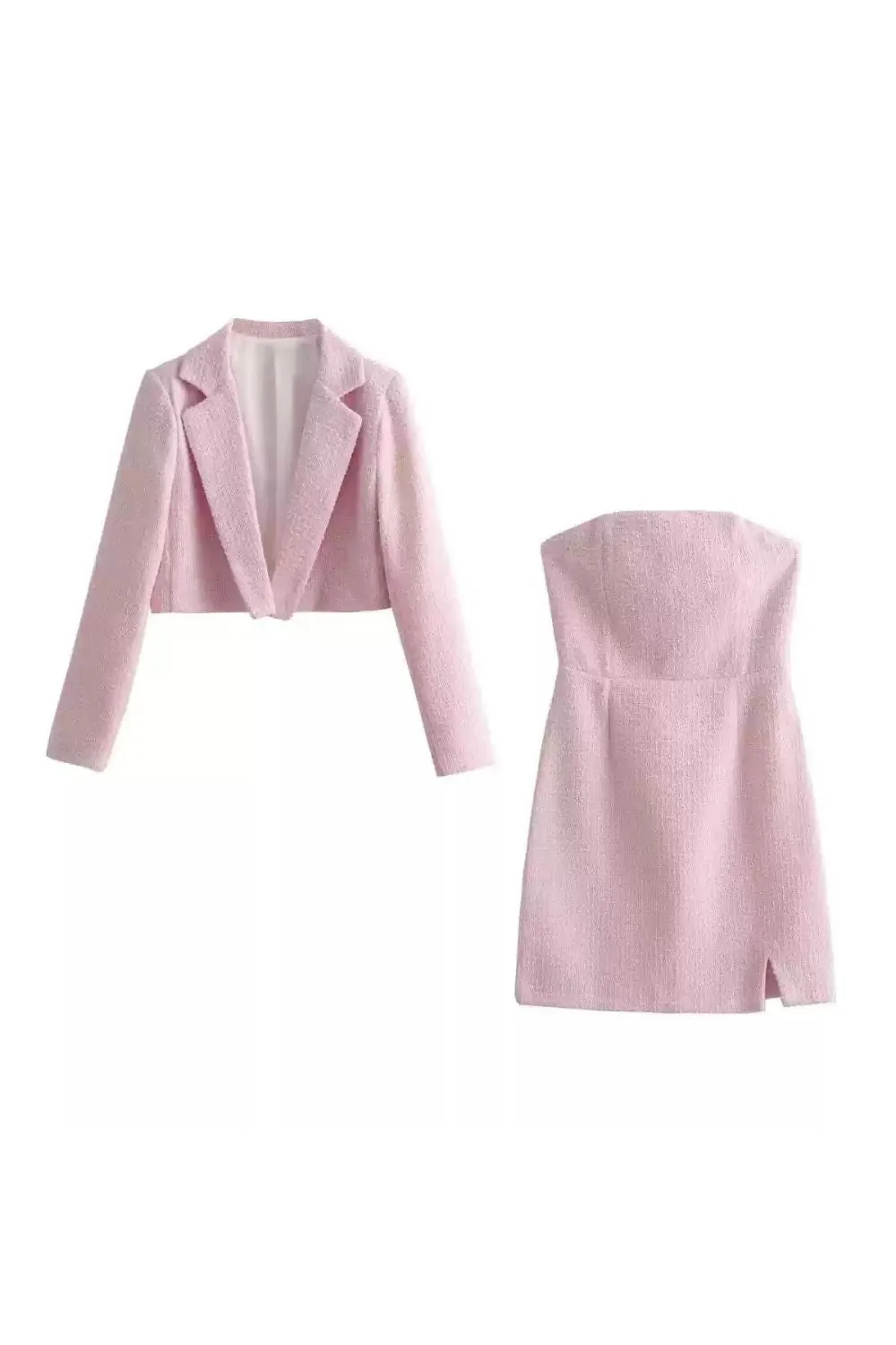 'Sophia' Exclusive Short Suit Jacket & Sexy Dress Set sold by Goodnight Macaroon product image thumbnail 3