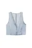 'Mia' V-Neck Denim Vest & Mini Skirt Set  (Sold Separately) sold by Goodnight Macaroon