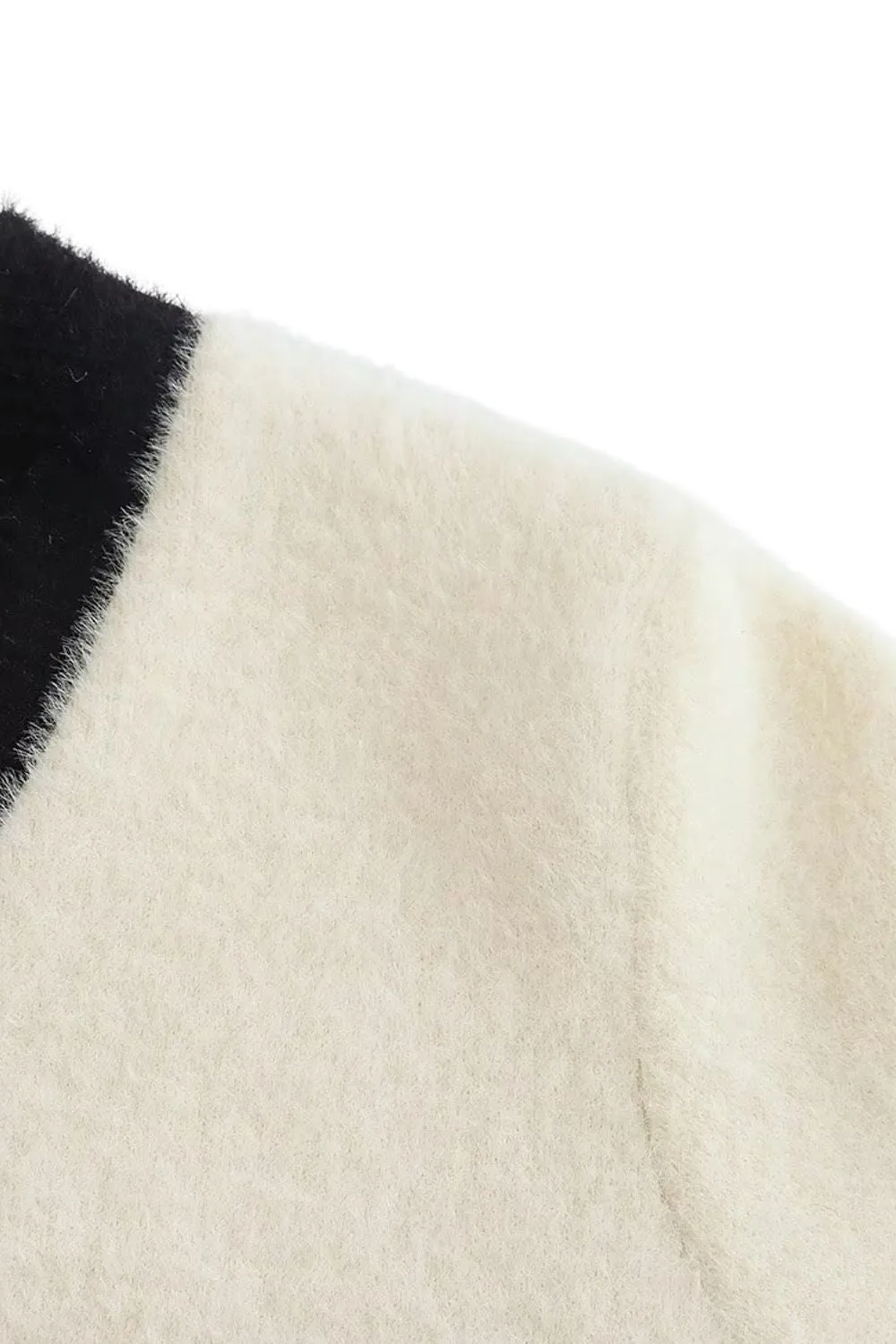 'Mia' Color-Block Faux Mink Knit Jacket sold by Goodnight Macaroon product image thumbnail 5