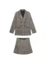 'Elizabeth' Plaid Suit Jacket & Skirt Set  (Sold Separately) sold by Goodnight Macaroon